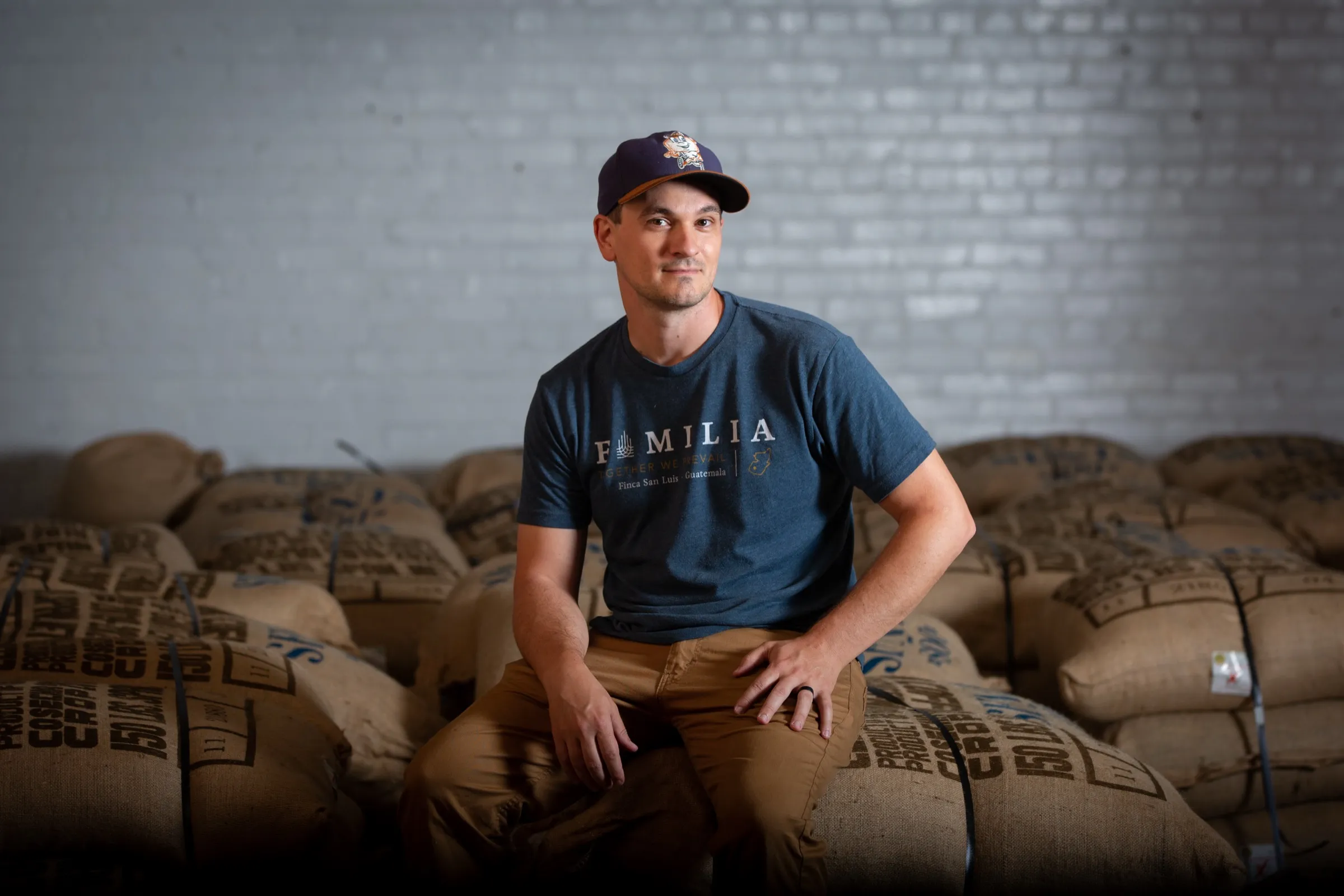 Portrait at a coffee roastery
